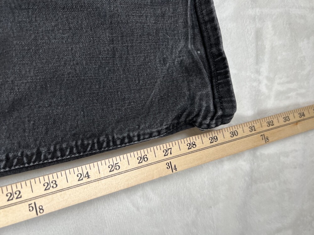 Levis 541 Jeans Mens 36x30 Black Tapered Flex Denim Faded Retro Vintage READ - Picture 2 of 12
